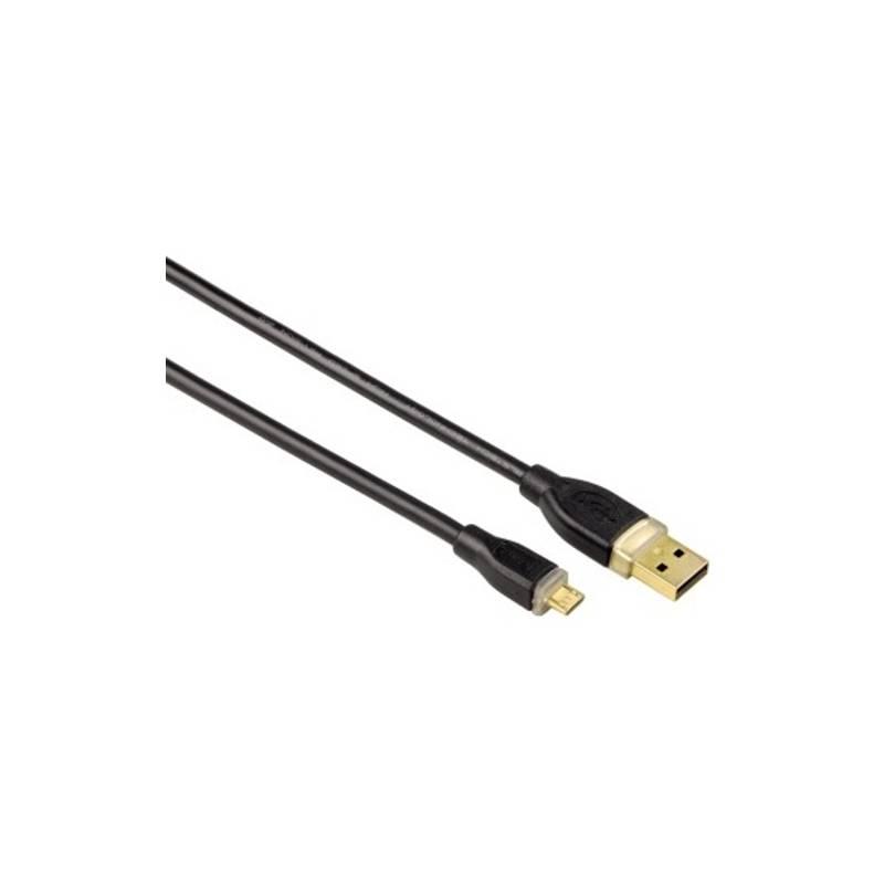 Kabel Hama USB A -> micro USB B, 0,75m (78490), kabel, hama, usb, micro, 75m, 78490